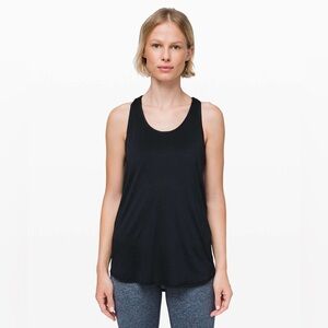 Lululemon Essential Tank Pleated *Jersey in Black Size 8